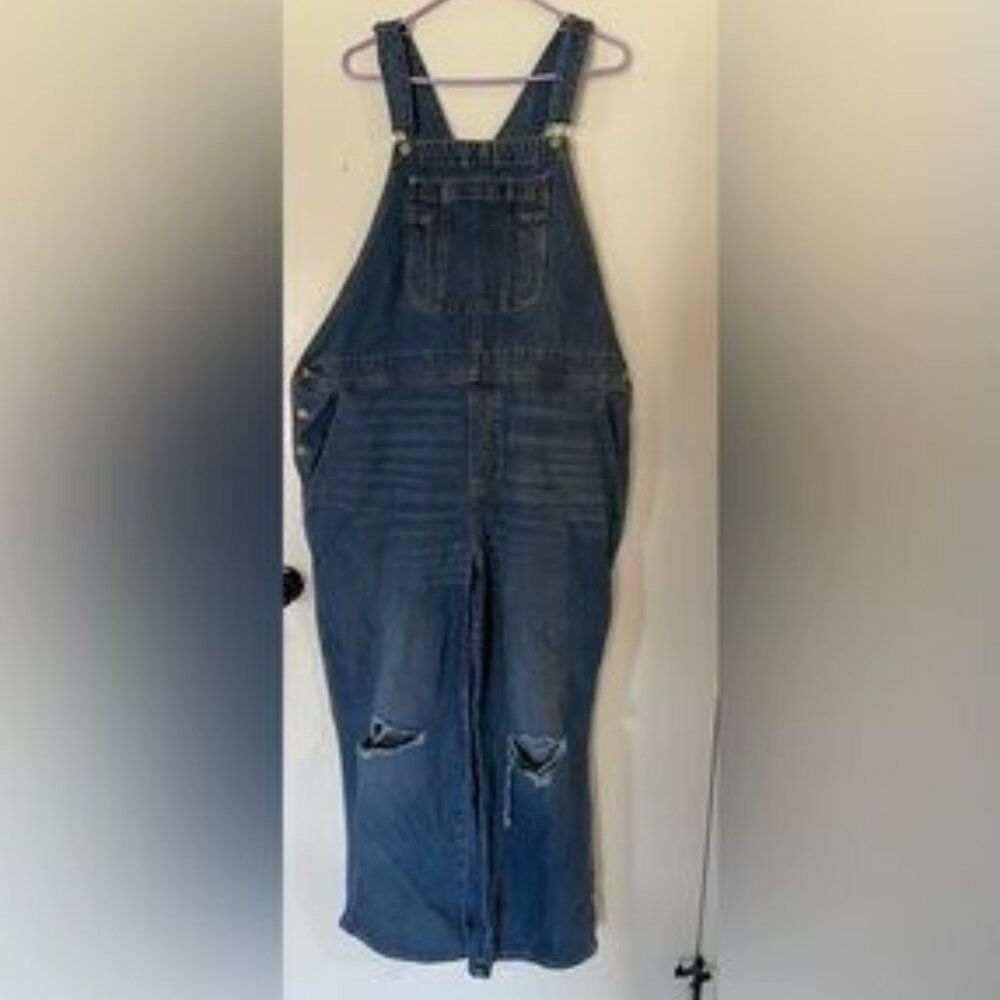 Wide Leg Baggy Jean Overalls Women’s Plus